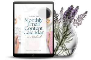 Monthly Content Calendar Image