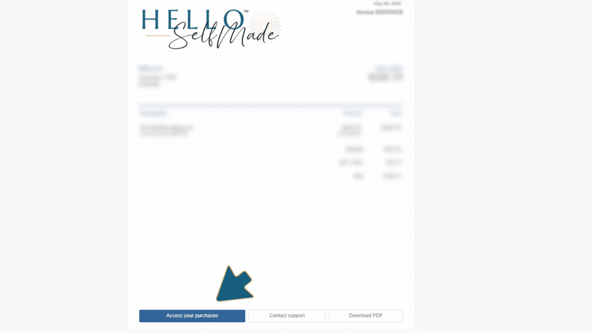 Access via Invoice Email
