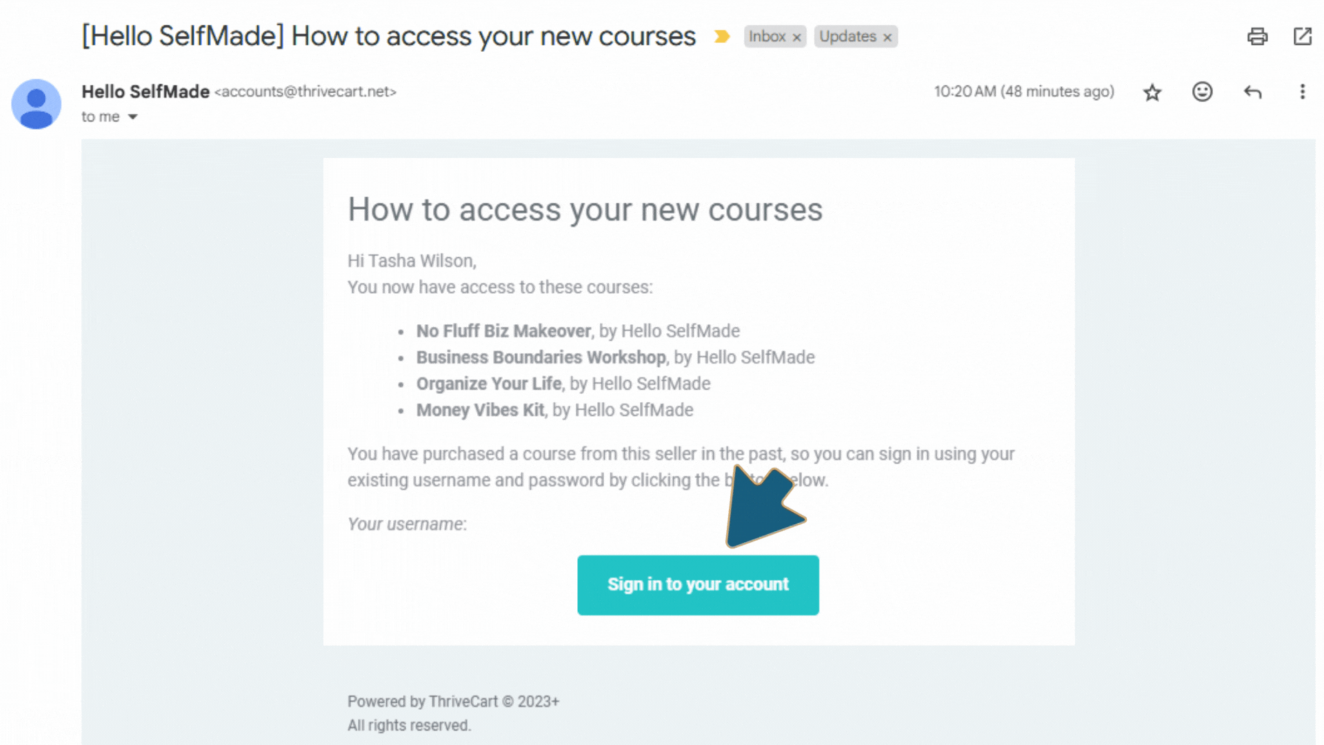Email Login Instructions
